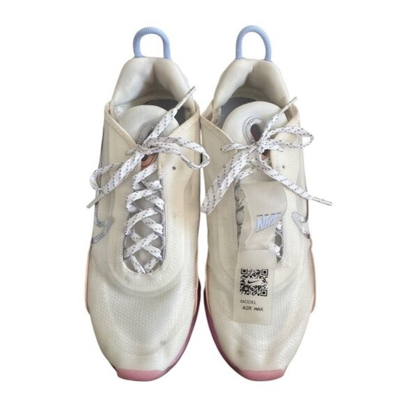 Nike Air Max 2090 Women's Sz 9  Pink Summit White Silver Sneakers CZ8130-100 - Picture 2 of 14
